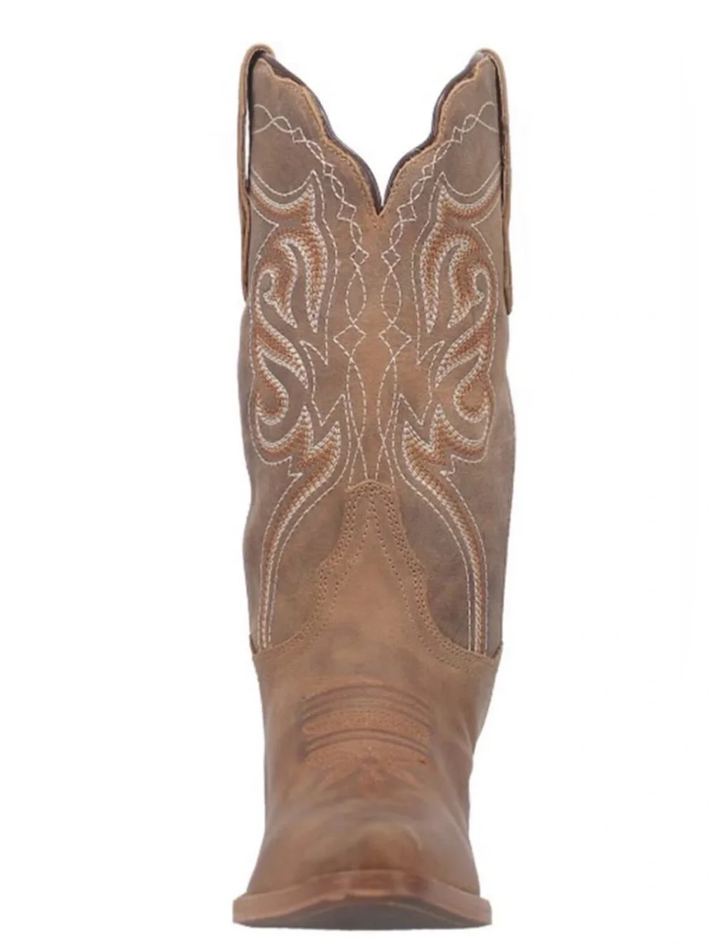 Dan Post Karmel Taupe Leather Snip Toe Western Cowgirl Boots USA Women Size 8